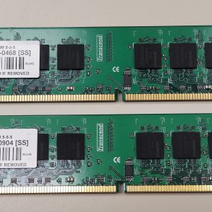 2GB (2x1GB) DDR2 800Mhz DIMM