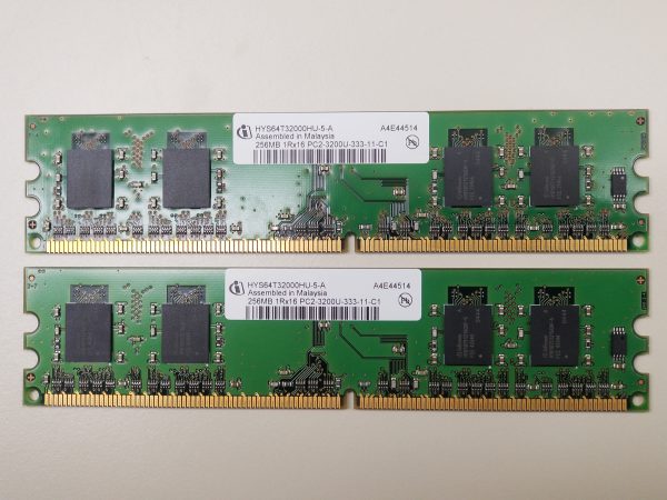 256MB PC2-3200U 333Mhz